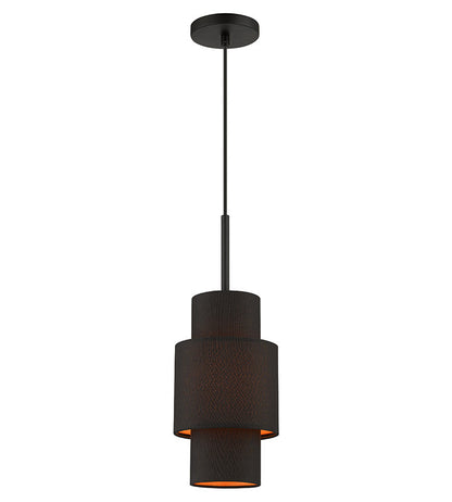 Livex Lighting Sentosa Collection 1 Light Black Pendant 45612-04