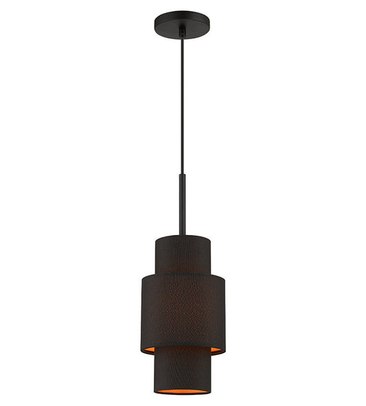 Livex Lighting Sentosa Collection 1 Light Black Pendant 45612-04