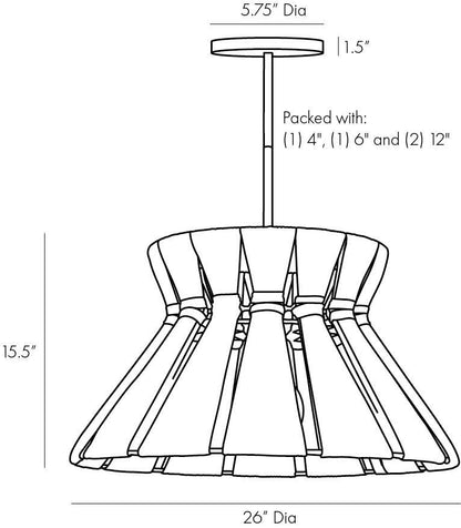 Arteriors Home Harvey Pendant 45627