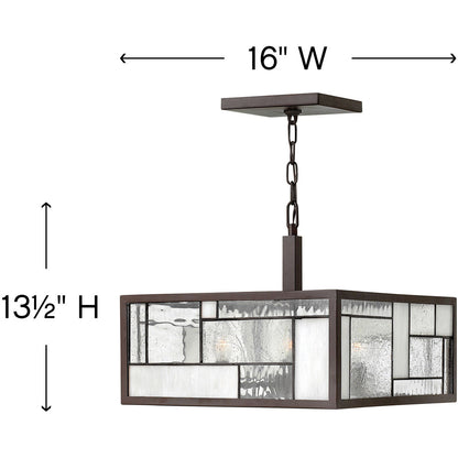 Hinkley Lighting Mondrian Medium Convertible Semi-flush Mount Buckeye Bronze 4571KZ