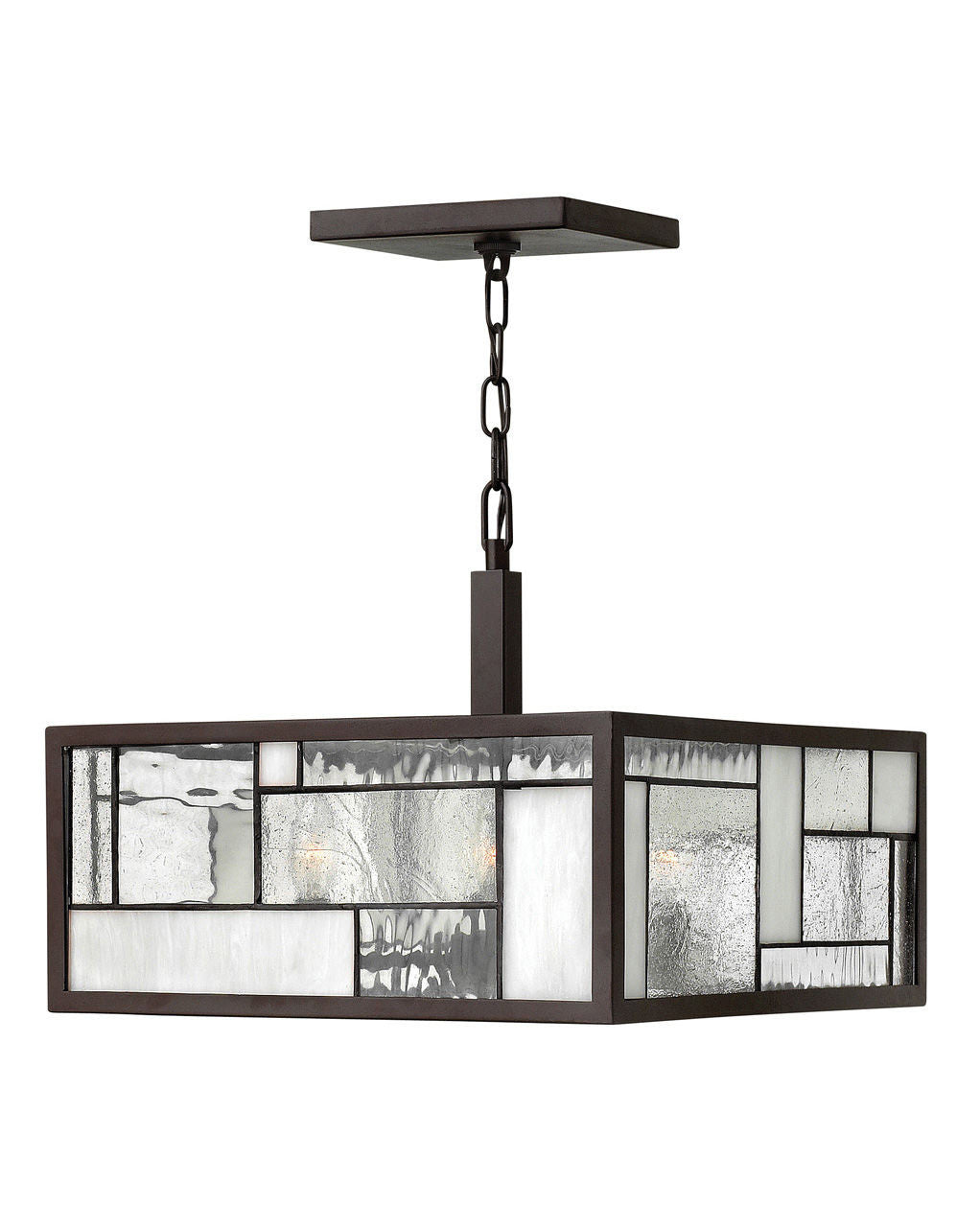 Hinkley Lighting Mondrian Medium Convertible Semi-flush Mount Buckeye Bronze 4571KZ