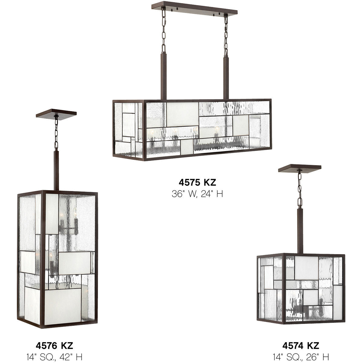 Hinkley Lighting Mondrian Five Light Linear Buckeye Bronze 4575KZ