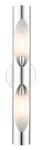 Livex Lighting Novato Collection  2 Light Polished Chrome ADA Sconce in Polished Chrome 45892-05