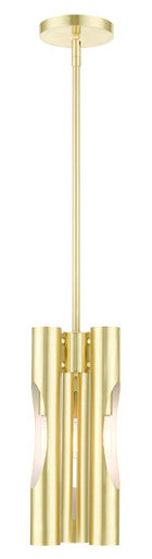 Livex Lighting Acra Collection  3 Light Satin BrassPendant Chandelier in Satin Brass  45913-12