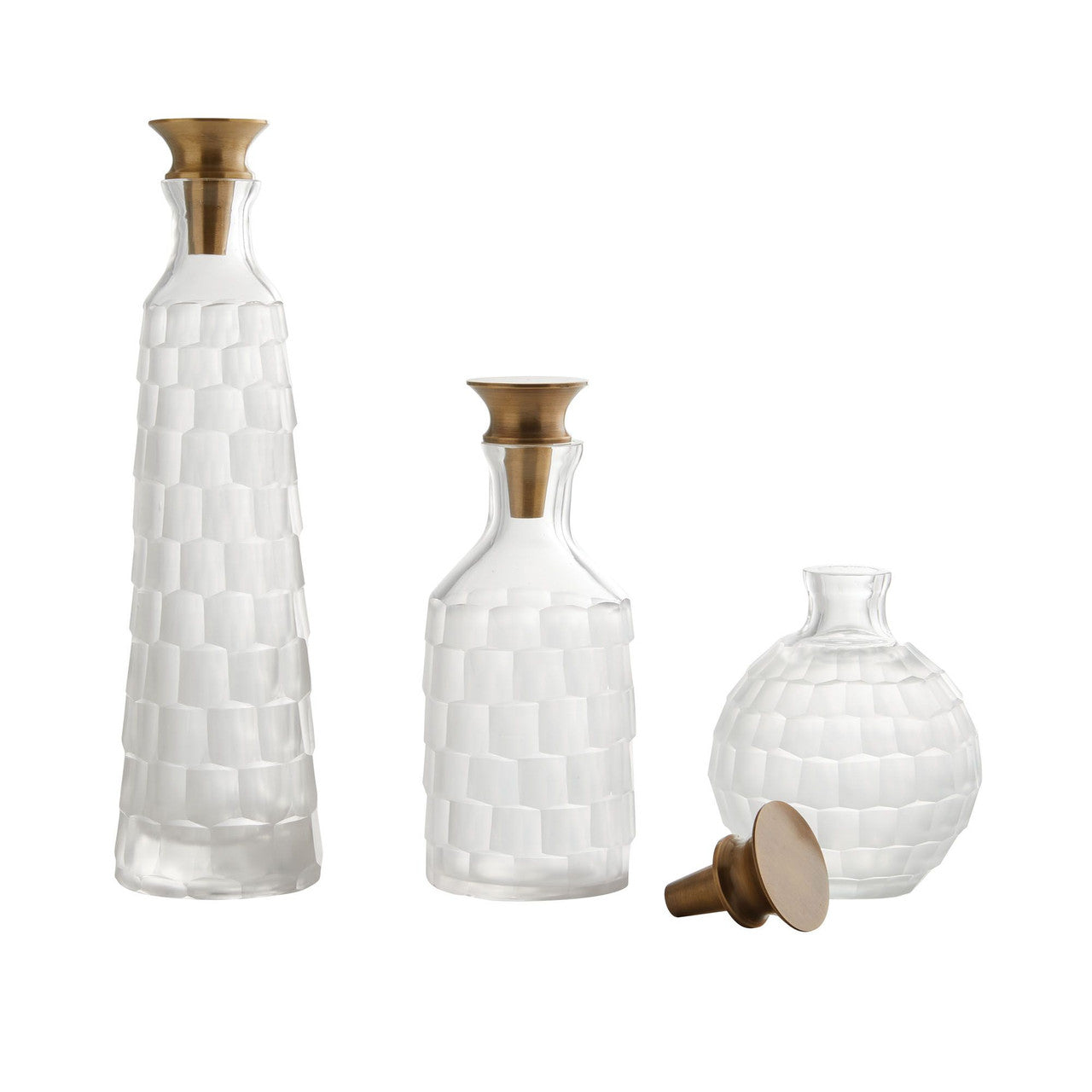 Arteriors Home Macklin Decanters Set of 3 4593