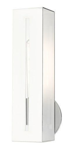 Livex Lighting Soma Collection  1 Light Polished Chrome ADA Single Sconce in Polished Chrome 45953-05