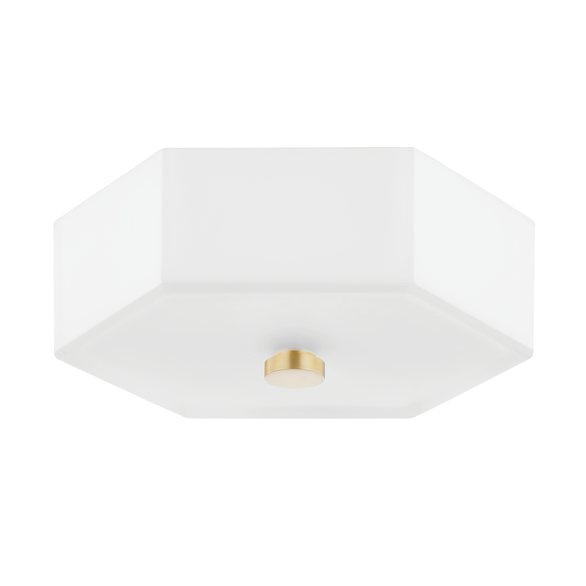 Mitzi 2 Light Flush Mount in Aged Brass/Polished Nickel Combo H462502-AGB/PN