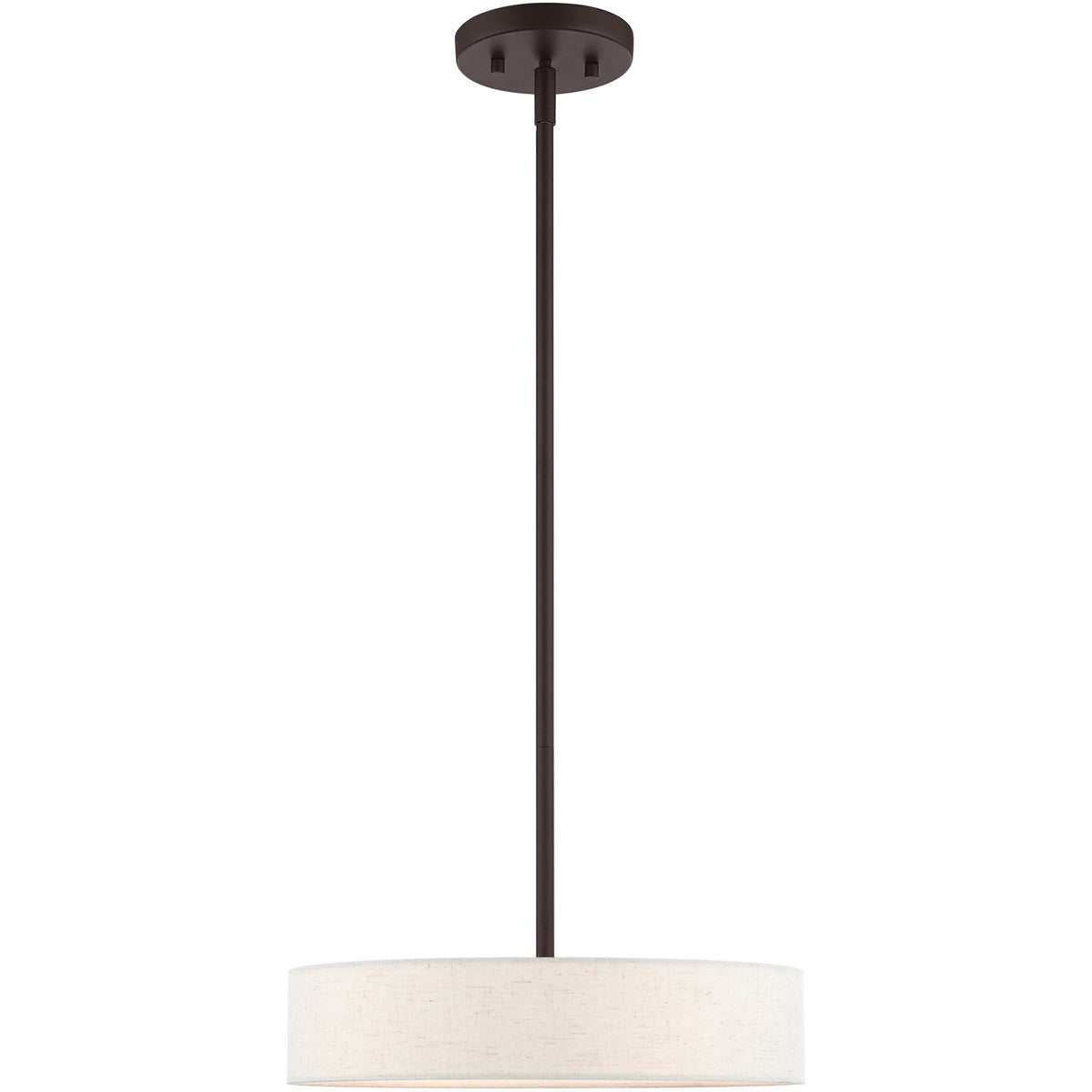 Livex Lighting Venlo Collection 4 Lt Bronze Chandelier in Bronze with Antique Brass Accents 46033-07