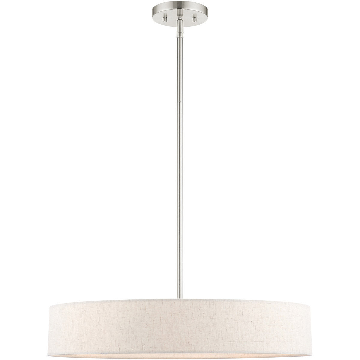 Livex Lighting Venlo Collection 4 Lt Brushed Nickel Chandelier in Brushed Nickel  46034-91