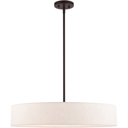 Livex Lighting Venlo Collection 5 Lt Bronze Chandelier in Bronze with Antique Brass Accents 46035-07