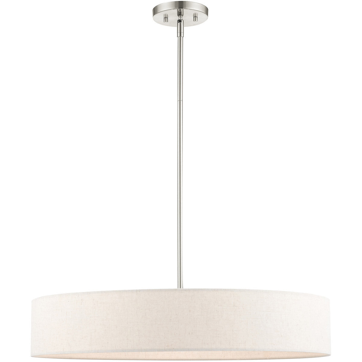 Livex Lighting Venlo Collection 5 Lt Brushed Nickel Chandelier in Brushed Nickel  46035-91