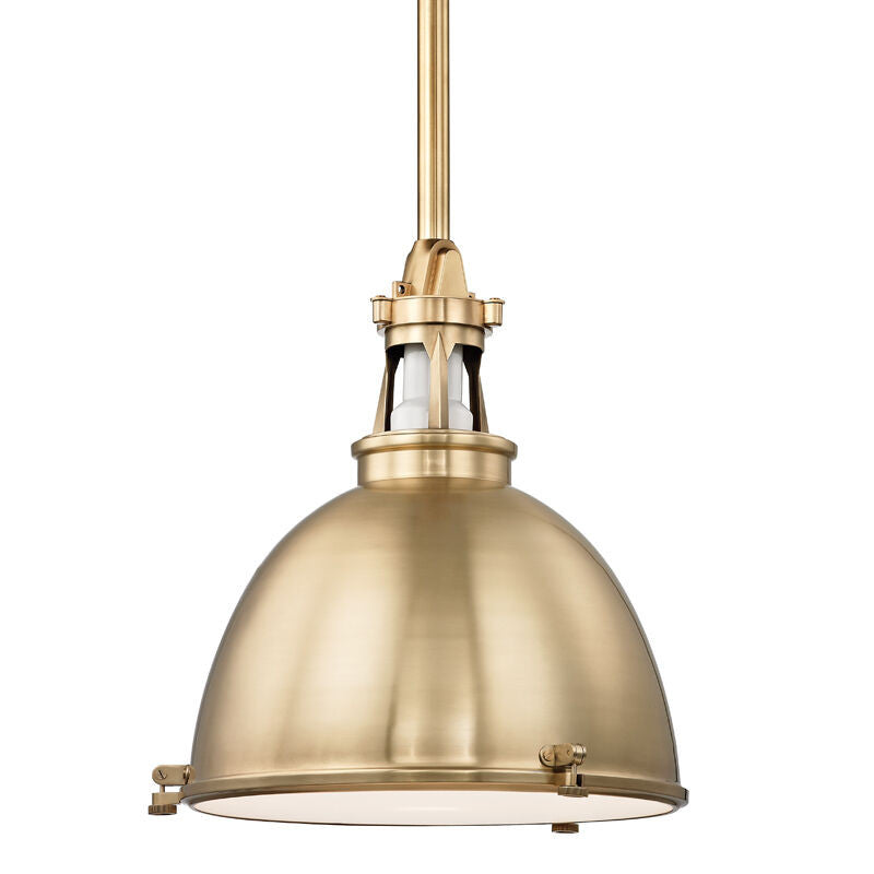 Hudson Valley Lighting Massena Pendant in Aged Brass 4620-AGB