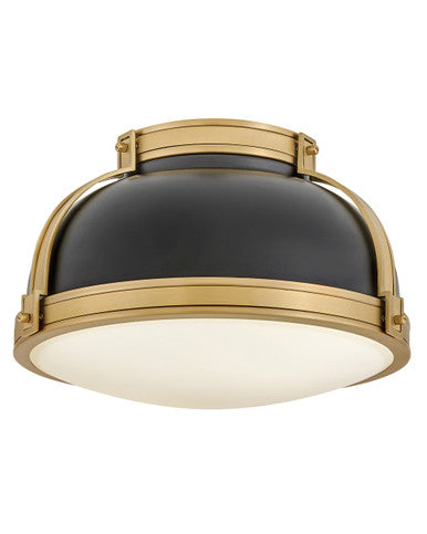 Hinkley Lighting Barton Medium Flush Mount Black 46351BK-LCB