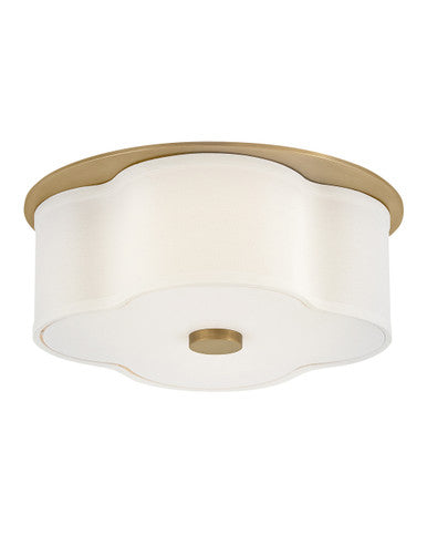 Hinkley Lighting Delaney Medium Flush Mount Heritage Brass 46441HB