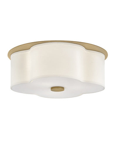 Hinkley Lighting Delaney Medium Flush Mount Heritage Brass 46443HB