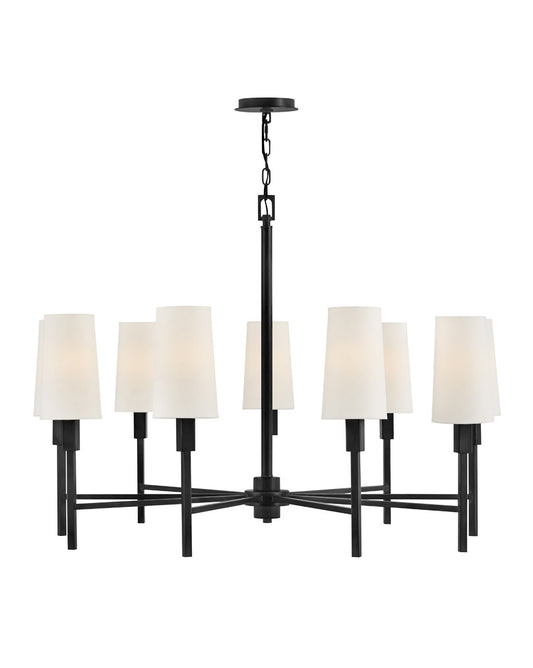 Hinkley Lighting Fenwick Large Chandelier Black 46456BK