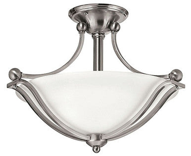 Hinkley Lighting Bolla Small Semi-Flush Mount Brushed Nickel 4651BN