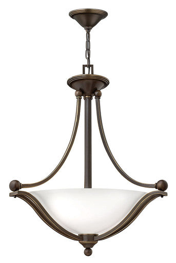 Hinkley Lighting Bolla Large Pendant Olde Bronze with Opal glass 4652OB-OPAL