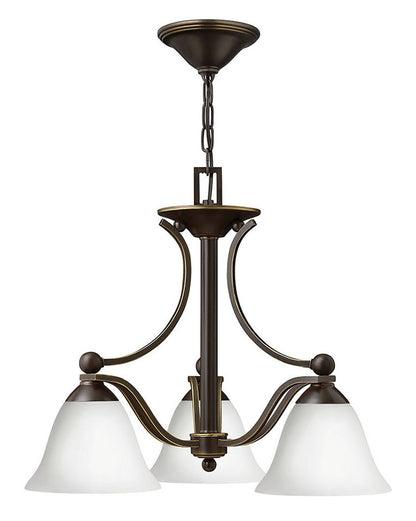 Hinkley Lighting Bolla Small Single Tier Olde Bronze with Opal glass 4653OB-OPAL