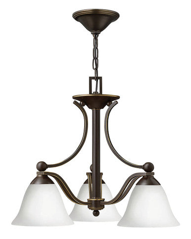 Hinkley Lighting Bolla Small Single Tier Olde Bronze with Opal glass 4653OB-OPAL