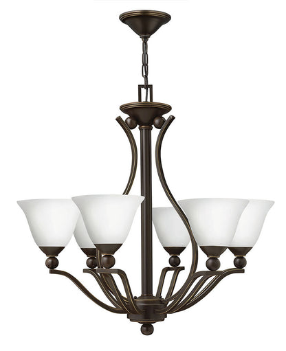 Hinkley Lighting Bolla Large Single Tier Olde Bronze with Opal glass 4656OB-OPAL