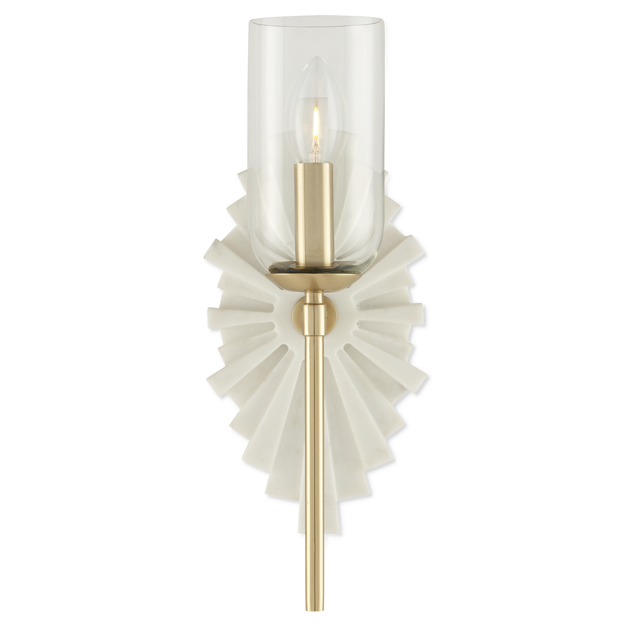 Currey & Co. Benthos White Wall Sconce 5800-0026