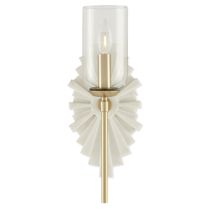 Currey & Co. Benthos White Wall Sconce 5800-0026