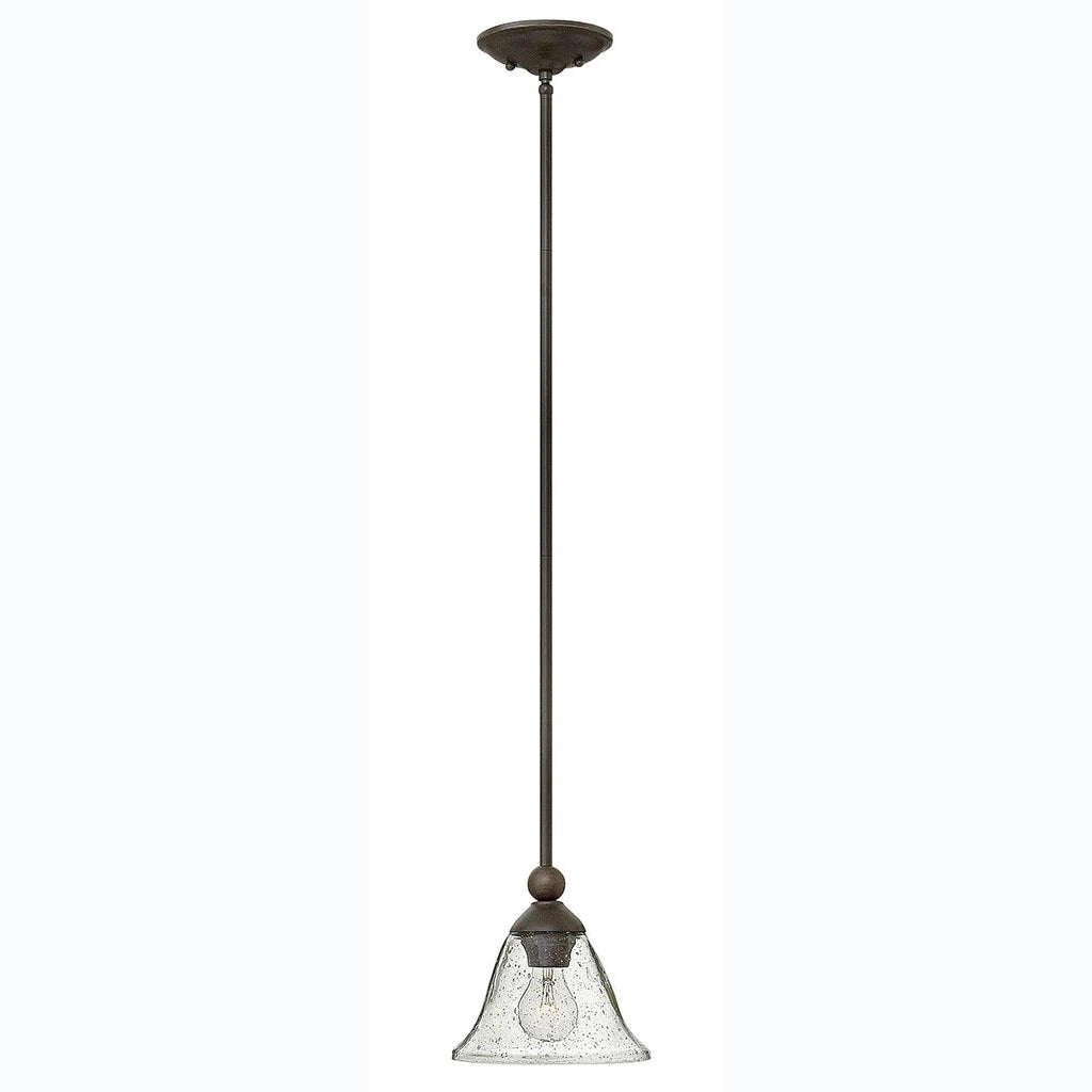 OPEN BOX NEW: Hinkley Lighting Bolla Pendant in Olde Bronze with Clear Seedy glass 4667OB-CL