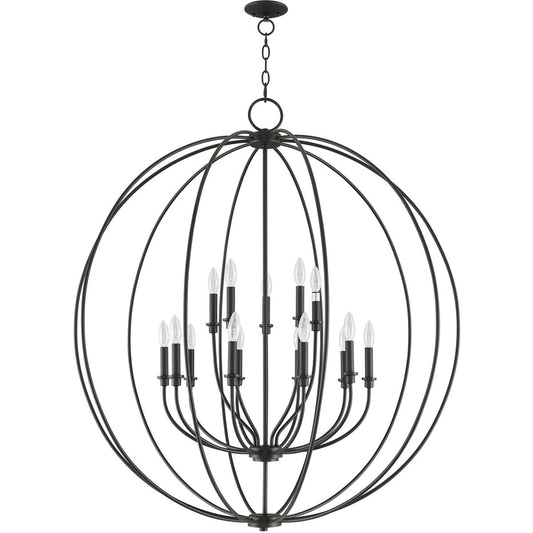 Livex Lighting Milania Collection 15 Light Bronze Foyer Chandelier in Bronze 46690-07