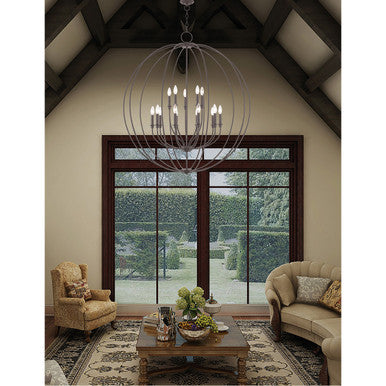 Livex Lighting Milania Collection 15 Light Bronze Foyer Chandelier in Bronze 46690-07