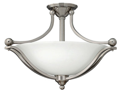 Hinkley Lighting Bolla Large Semi-Flush Mount Brushed Nickel 4669BN