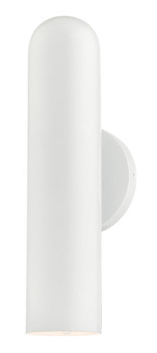 Livex Lighting Ardmore Collection  1 Light Shiny White ADA Single Sconce in Shiny White 46750-69