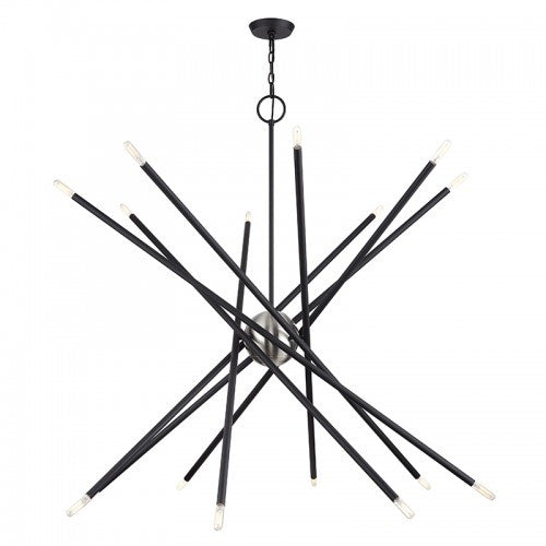 Livex Lighting Soho 16 Light Black Grande Foyer Chandelier 46758-04