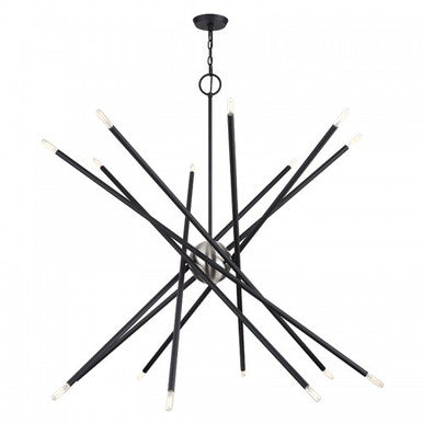 Livex Lighting Soho 16 Light Black Grande Foyer Chandelier 46758-04