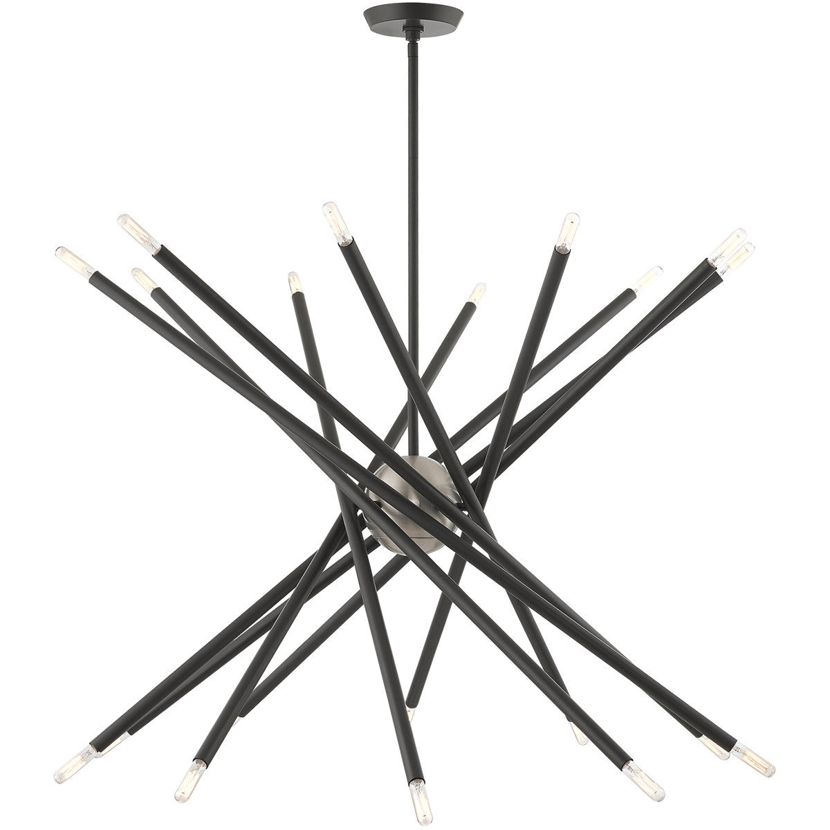 Livex Lighting Soho Collection 20 Lt Scandinavian Gray Chandelier in Scandinavian Gray 46779-76