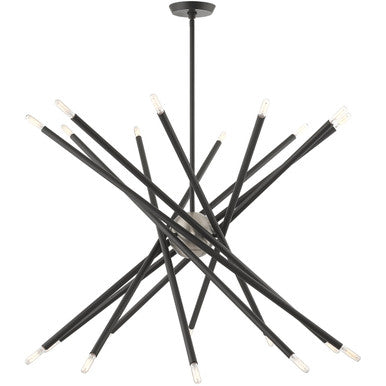 Livex Lighting Soho Collection 20 Lt Scandinavian Gray Chandelier in Scandinavian Gray 46779-76