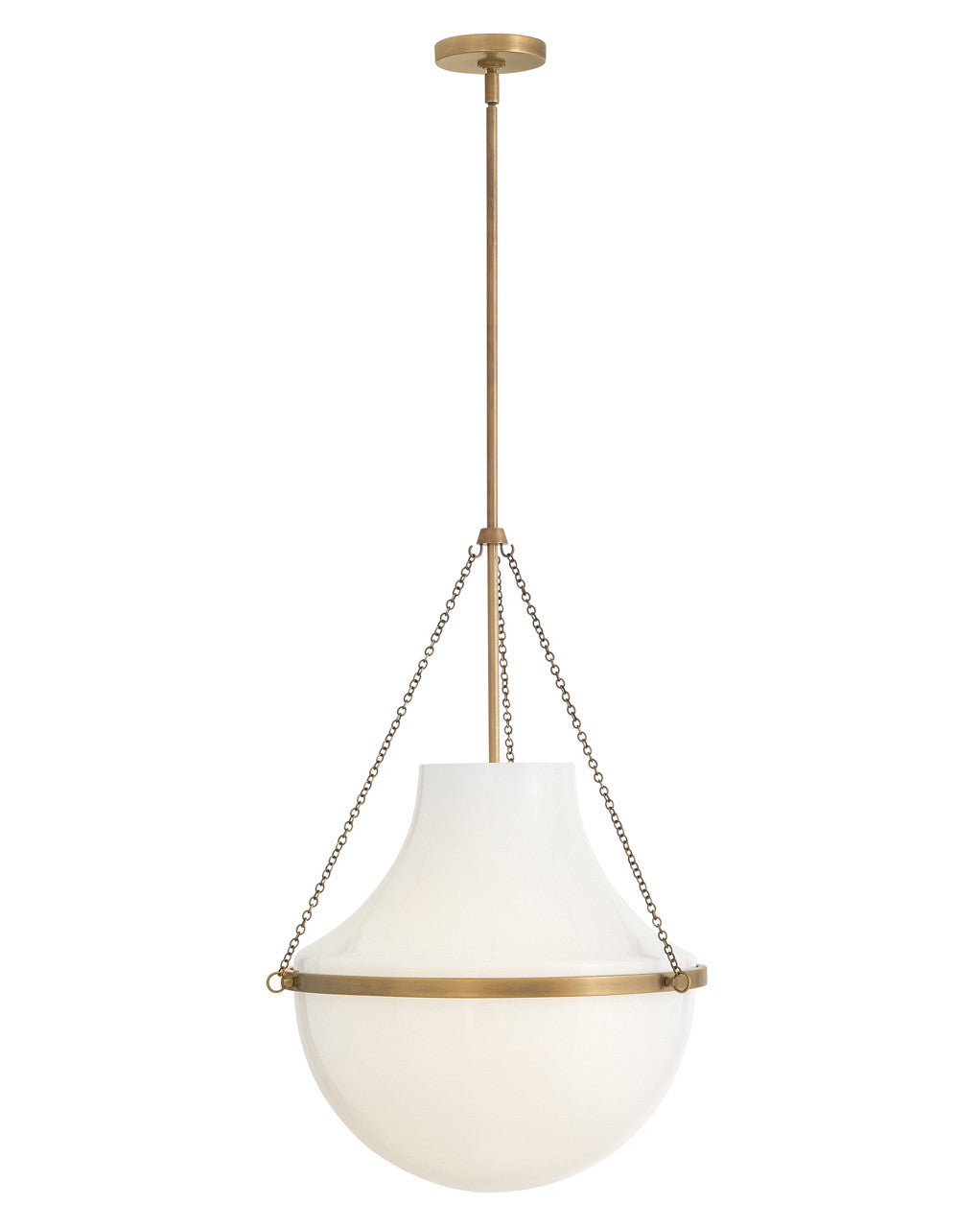 Hinkley Lighting Collins Large Pendant Heritage Brass 46894HB