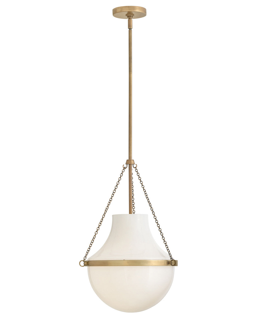 Hinkley Lighting Collins Medium Pendant Heritage Brass 46897HB