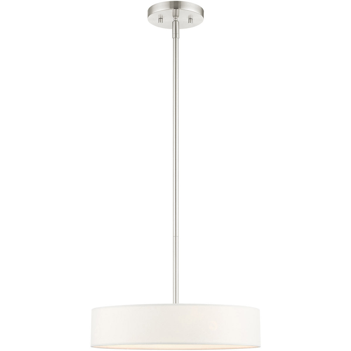 Livex Lighting Venlo Collection 4 Lt Brushed Nickel Chandelier  in Brushed Nickel 46923-91