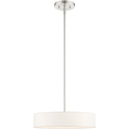 Livex Lighting Venlo Collection 4 Lt Brushed Nickel Chandelier  in Brushed Nickel 46923-91