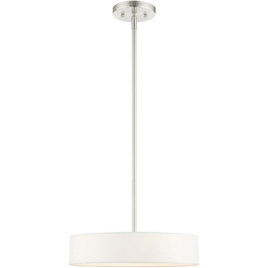 Livex Lighting Venlo Collection 4 Lt Brushed Nickel Chandelier  in Brushed Nickel 46923-91