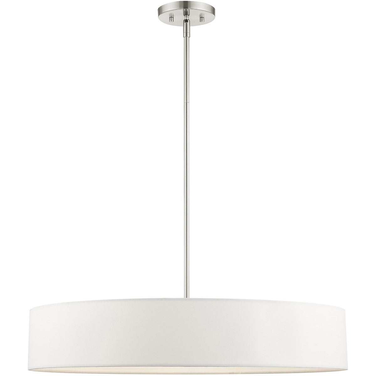 Livex Lighting Venlo Collection 5 Lt Brushed Nickel Chandelier in Brushed Nickel 46925-91