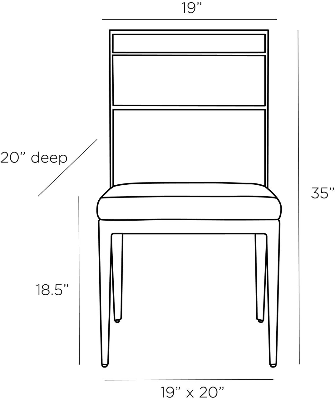 Arteriors Home Portmore Dining Chair 4700