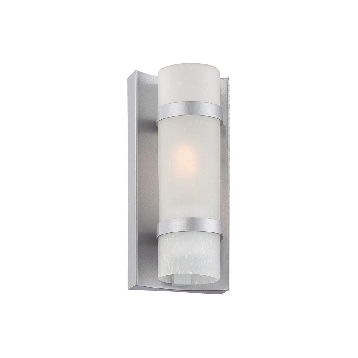 Acclaim Lighting Apollo 1-Light Brushed Steel Wall Sconce in Brushed Silver 4700BS