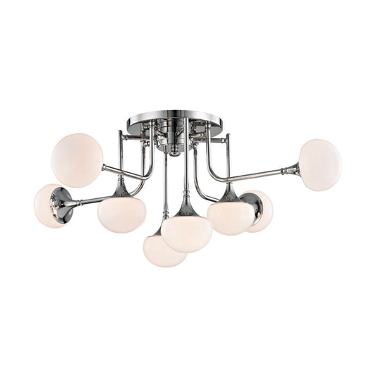 Hudson Valley Lighting Fleming Semi Flush in Polished Nickel 4708-PN