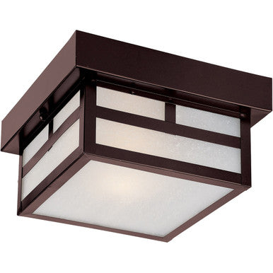 Acclaim Lighting Artisan 1-Light Architectural Bronze Flushmount Ceiling Light in Architectural Bronze 4708ABZ