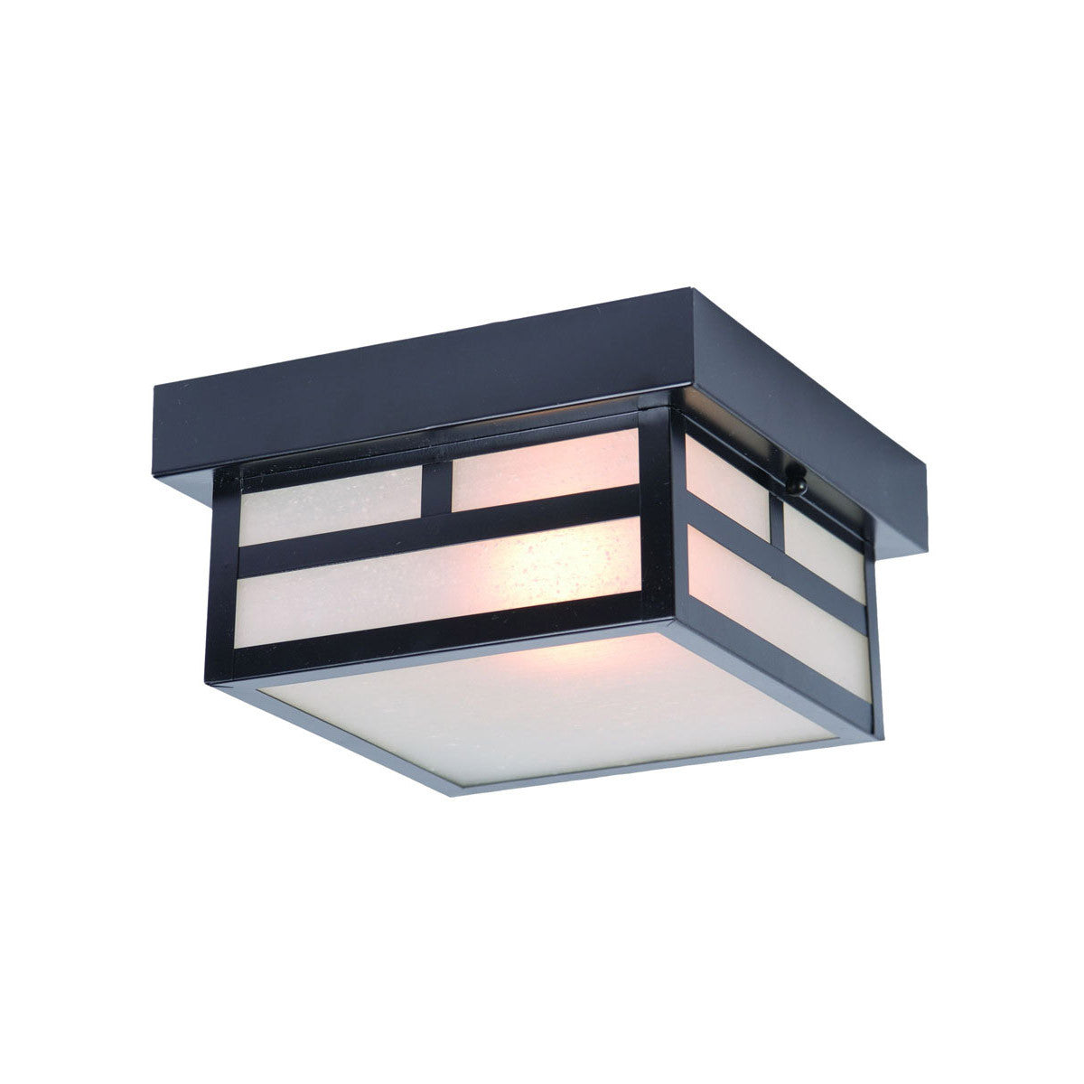 Acclaim Lighting Artisan 1-Light Matte Black Flushmount Ceiling Light in Matte Black 4708BK