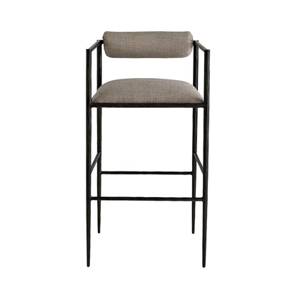 Arteriors Home Barbana Bar Stool Pewter Texture 4709