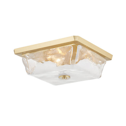 Hudson Valley Lighting Hines Flush Mount in Aged Brass 4710-AGB