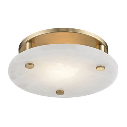 Hudson Valley Lighting Croton Flush Mount in Aged Brass 4712-AGB